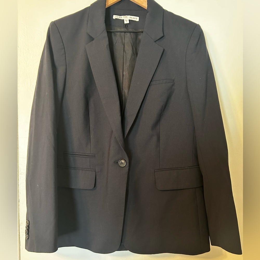 Veronica Beard Navy Schoolboy Blazer